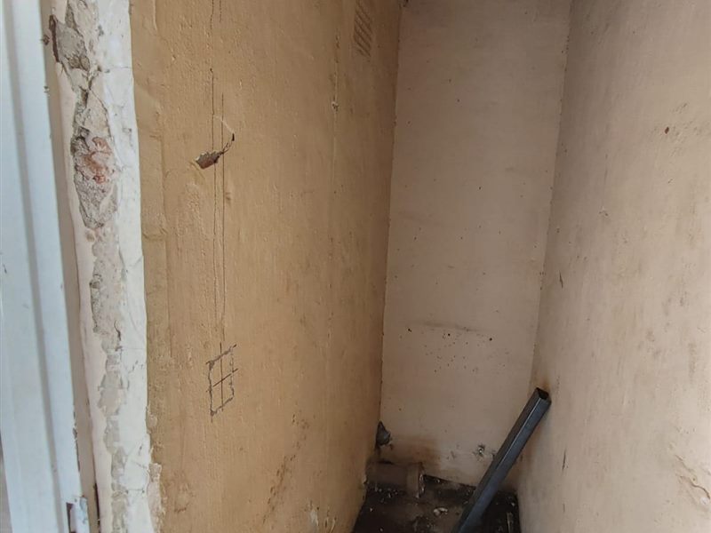 Outside bathroom before renovation